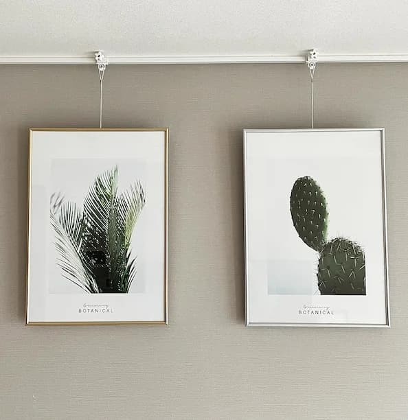 못 자국 걱정 없는 전셋집 인테리어 필수템 무타공 와이어 액자걸이 꼼꼼 리뷰