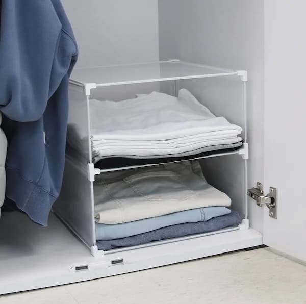 좁은 옷장 200% 넓게 쓰는 수납 트레이 직접 써본 솔직 후기