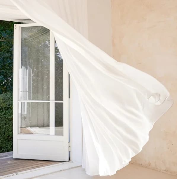 사생활 보호 완벽한 도톰 쉬폰 커튼 직접 설치해 본 후기